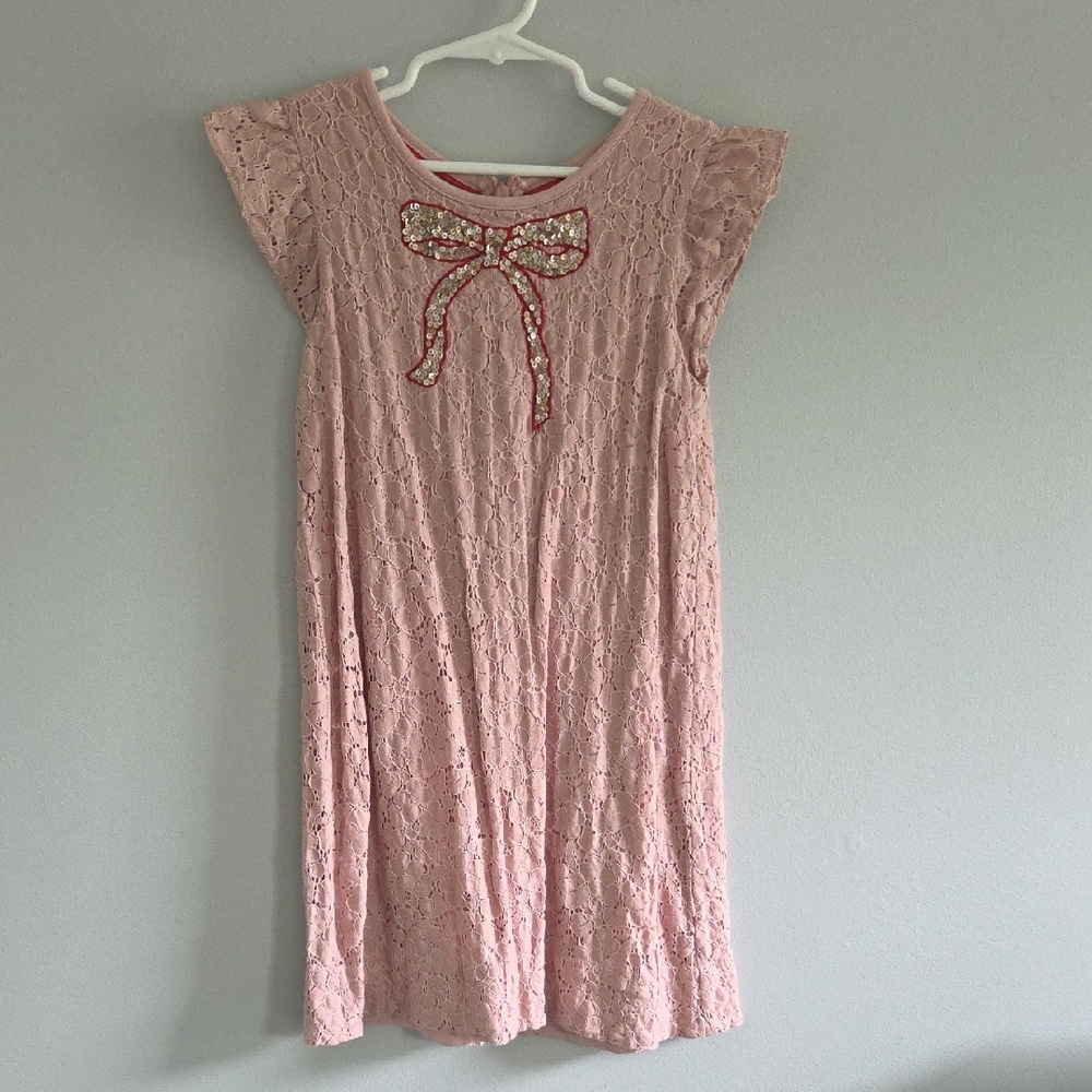 Mini Boden Mauve Lace Dress